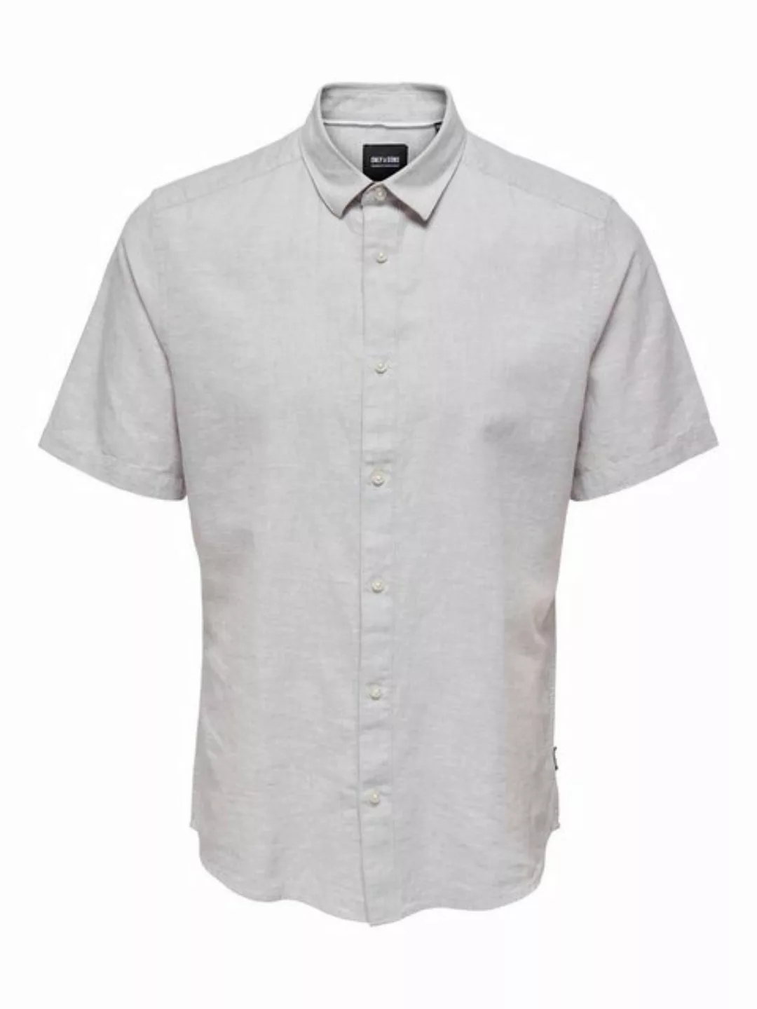 ONLY & SONS Kurzarmhemd ONSCAIDEN SS SOLID LINEN SHIRT NOOS günstig online kaufen