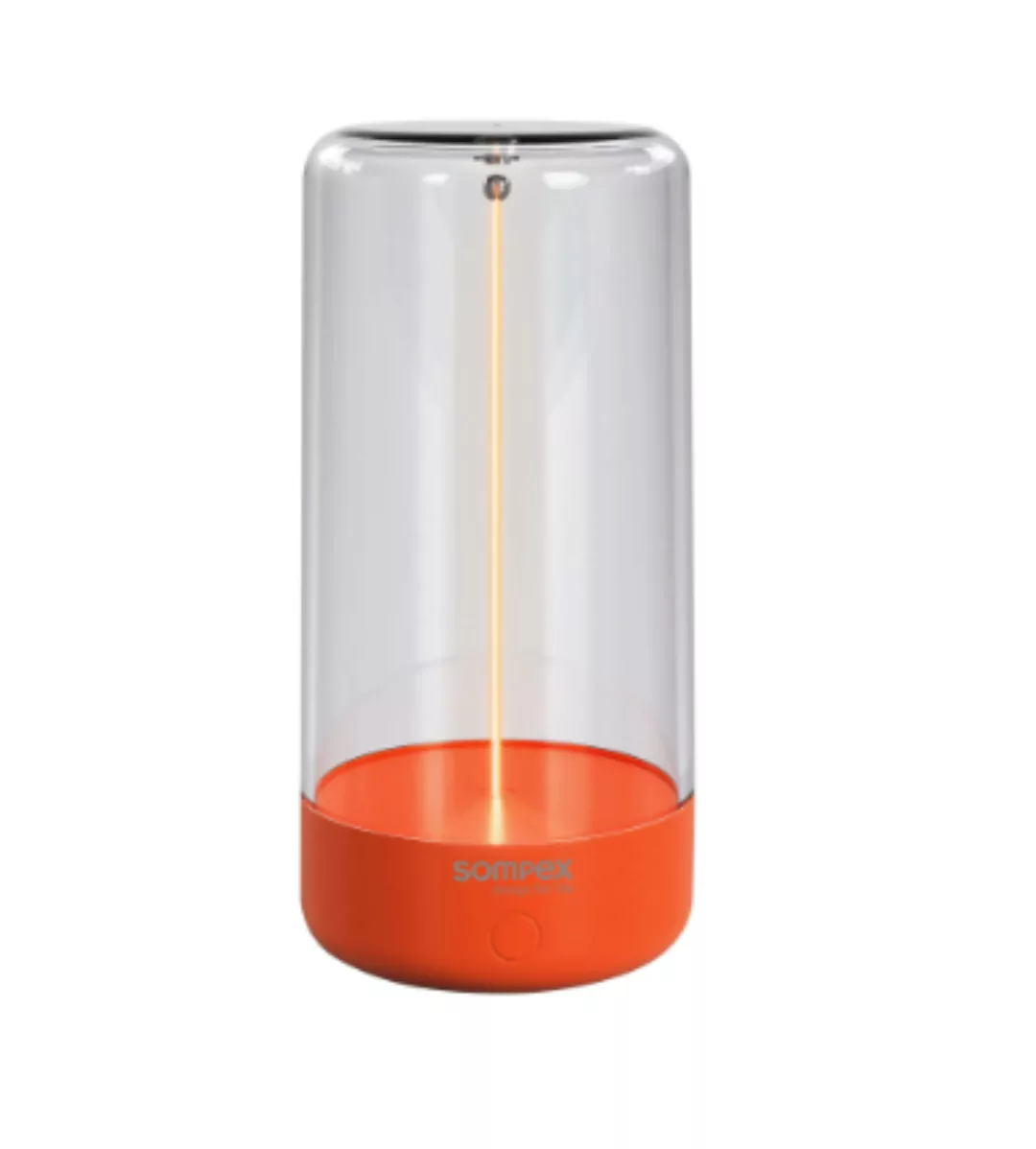 LED Akku Tischleuchte Pulse in Orange und Transparent 0,5W 15lm IP54 günstig online kaufen