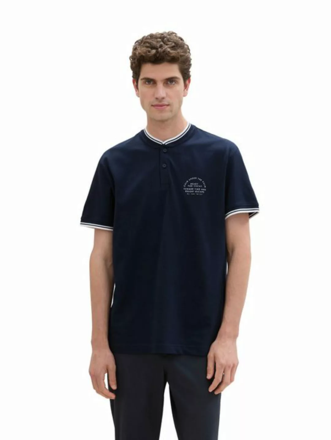 TOM TAILOR Poloshirt mit Print günstig online kaufen