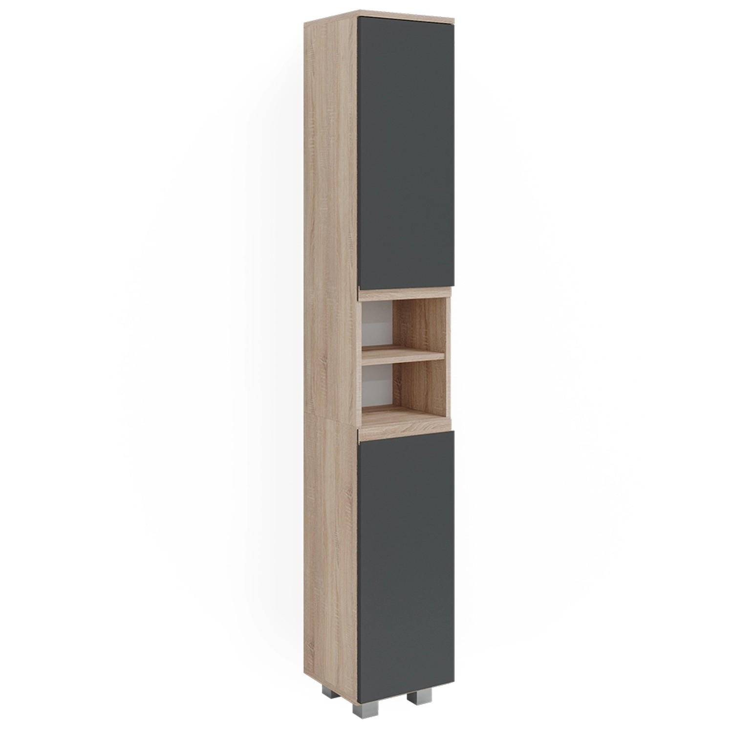 Vicco Hochschrank J-Shape, Anthrazit/Sonoma, 30 x günstig online kaufen