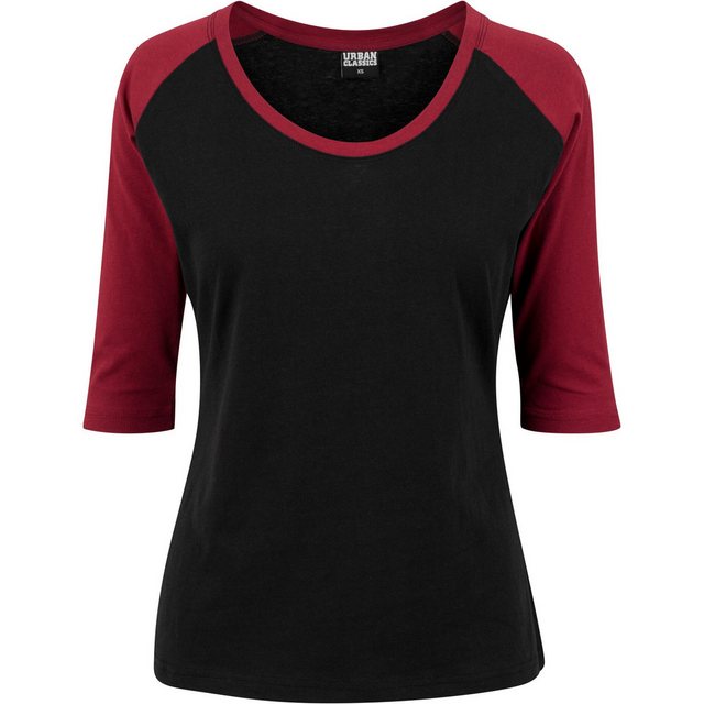 URBAN CLASSICS T-Shirt Urban Classics Damen Ladies 3/4 Contrast Raglan Tee günstig online kaufen