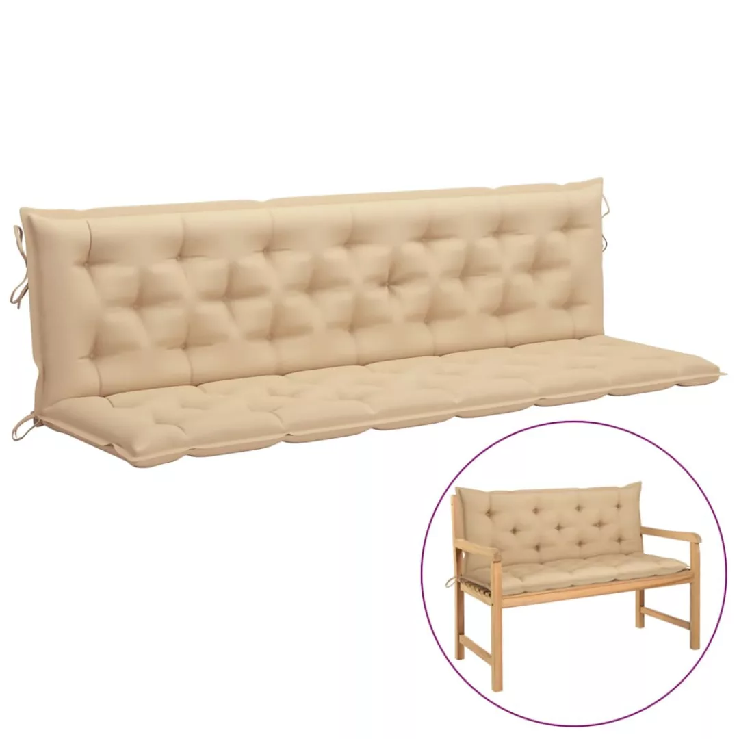 Auflage Für Hollywoodschaukel Beige 200 Cm Stoff günstig online kaufen