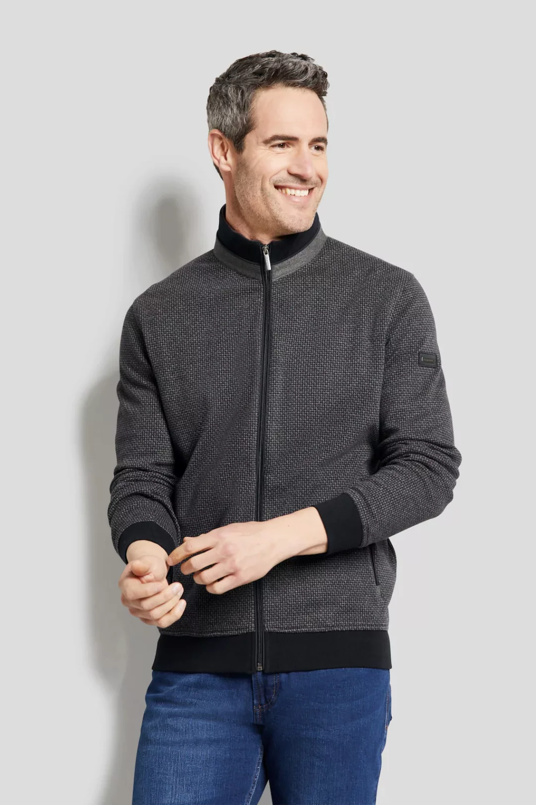 bugatti Sweatjacke, mit Stehkragen günstig online kaufen