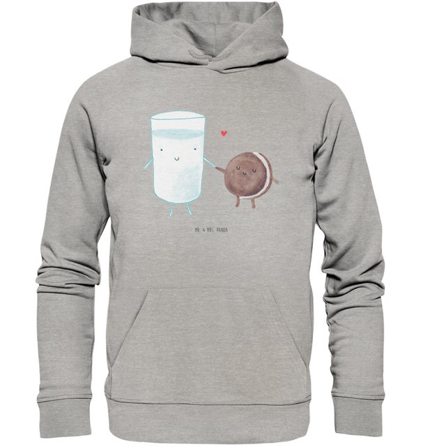 Mr. & Mrs. Panda Hoodie Größe S Milch Keks - Heather Grey - Geschenk, Cooki günstig online kaufen