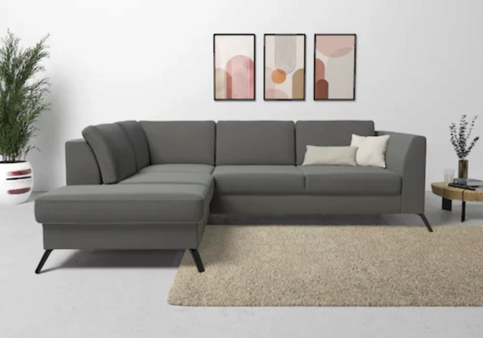 sit&more Ecksofa »Olsen L-Form«, inklusive Sitztiefenverstellung, wahlweise günstig online kaufen