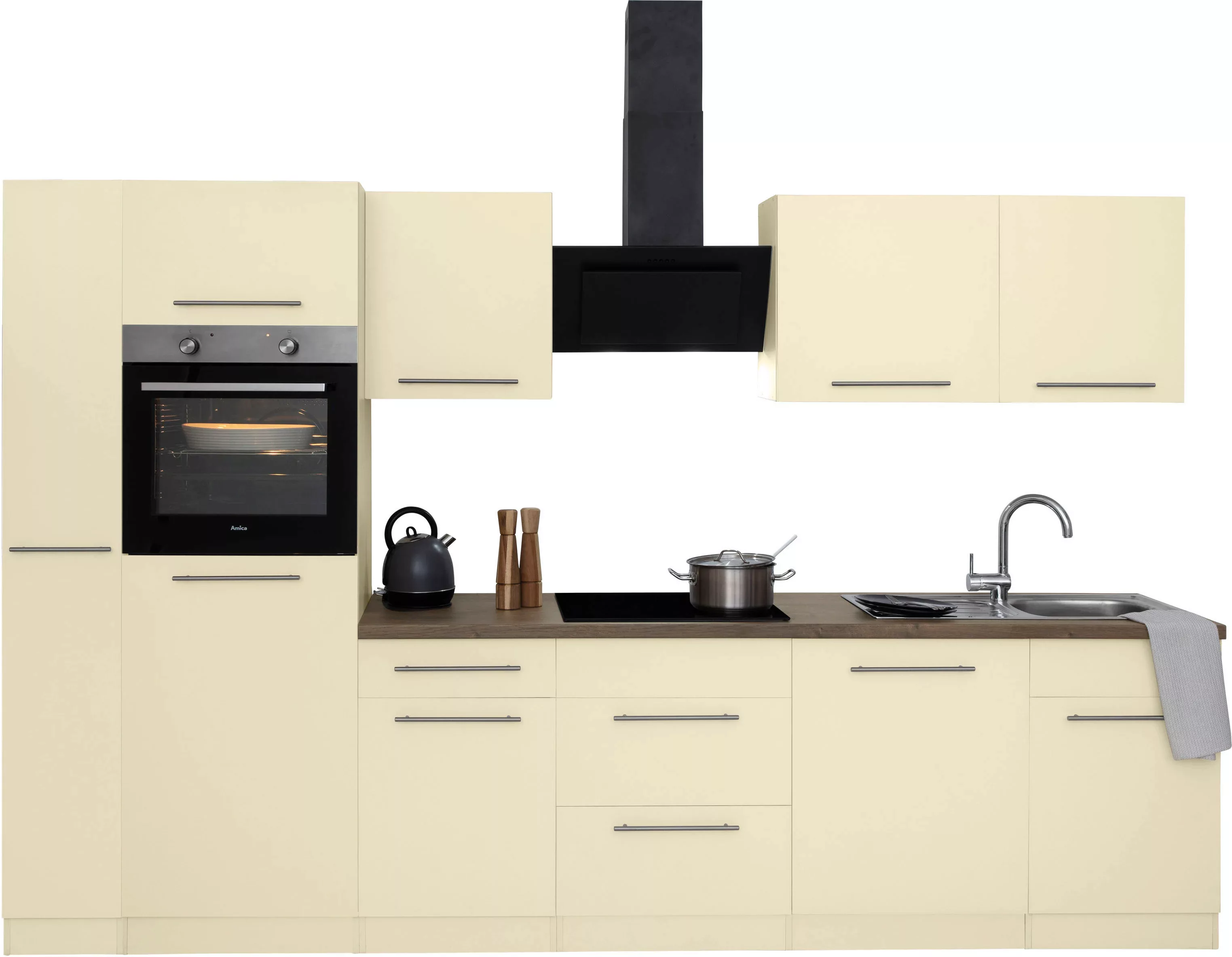 wiho Küchen Küchenzeile "Unna", mit E-Geräten, Breite 310 cm günstig online kaufen