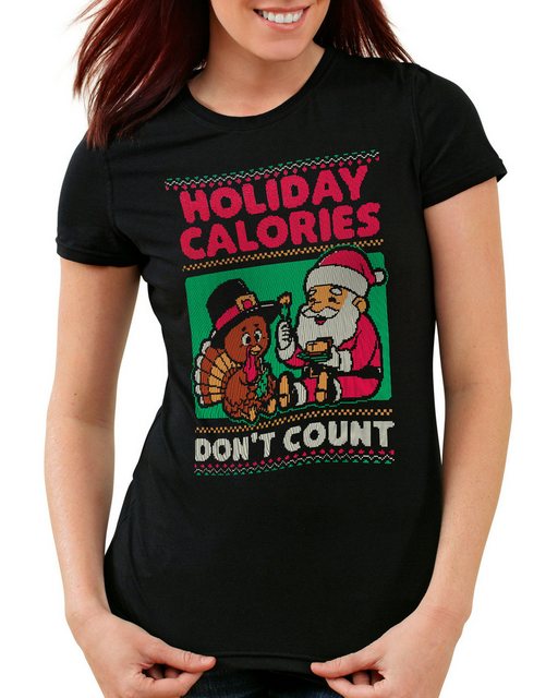 style3 T-Shirt Calories glühwein weihnachtsfeier essen ugly sweater weihnac günstig online kaufen