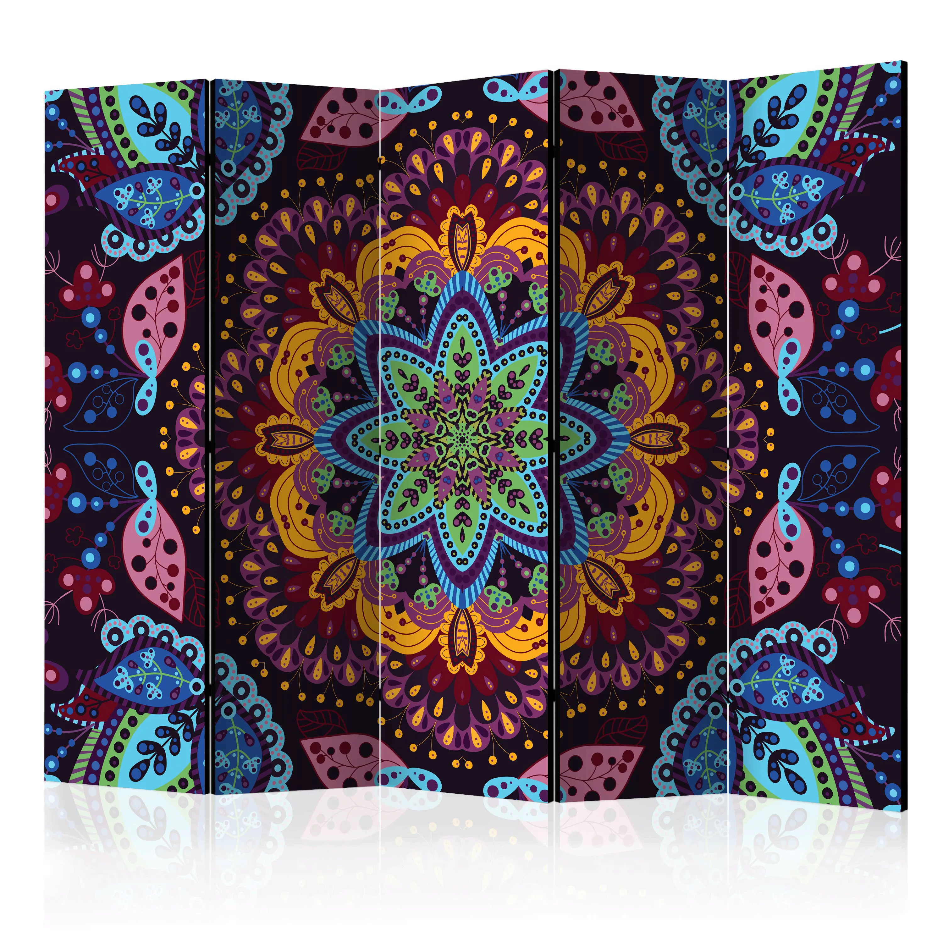 5-teiliges Paravent - Colourful Kaleidoscope Ii [room Dividers] günstig online kaufen
