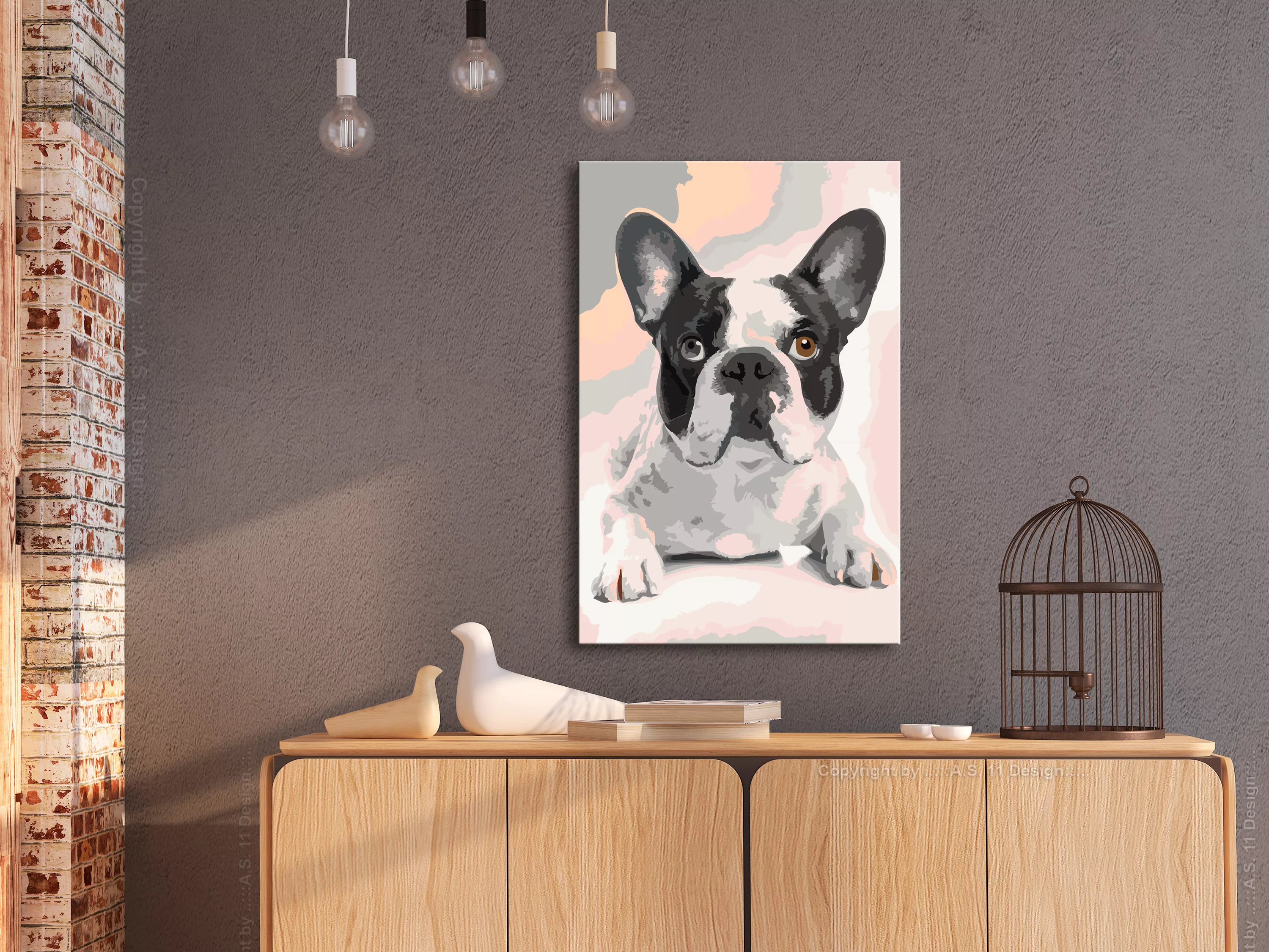 Malen Nach Zahlen - Französische Bulldogge günstig online kaufen