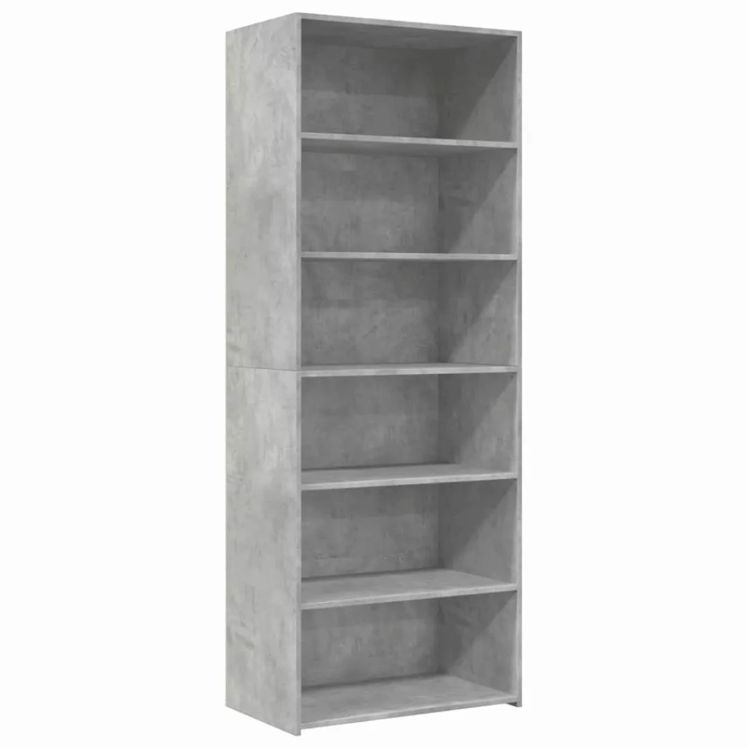 vidaXL Highboard Highboard Betongrau 70x41x185 cm günstig online kaufen