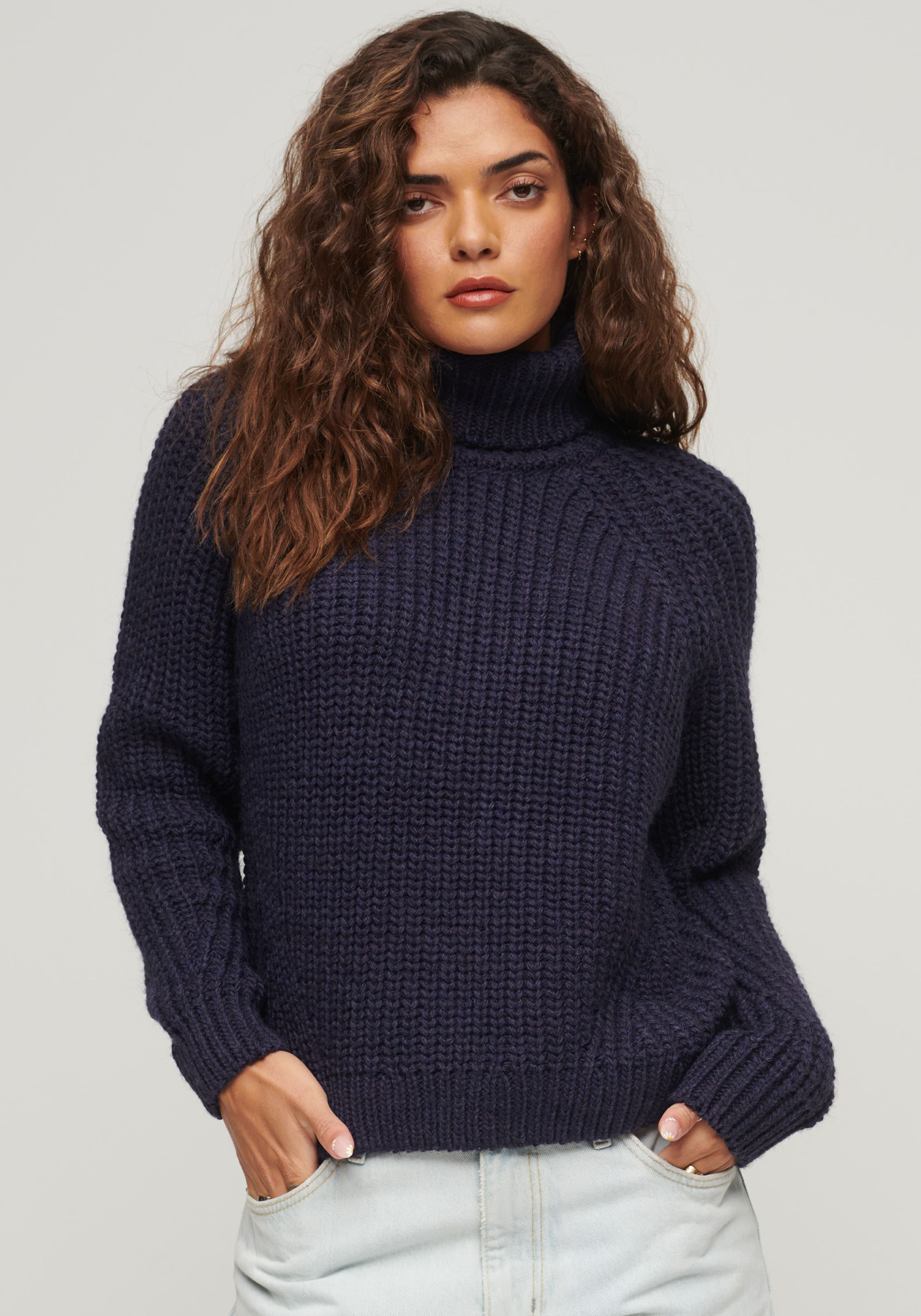 Superdry Strickpullover "Slouchy Stitch Roll Neck Knit" günstig online kaufen