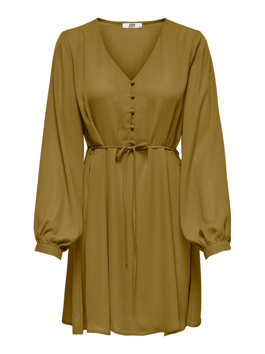 ONLY Kurzes Knopfverschluss Kleid Damen Gelb günstig online kaufen