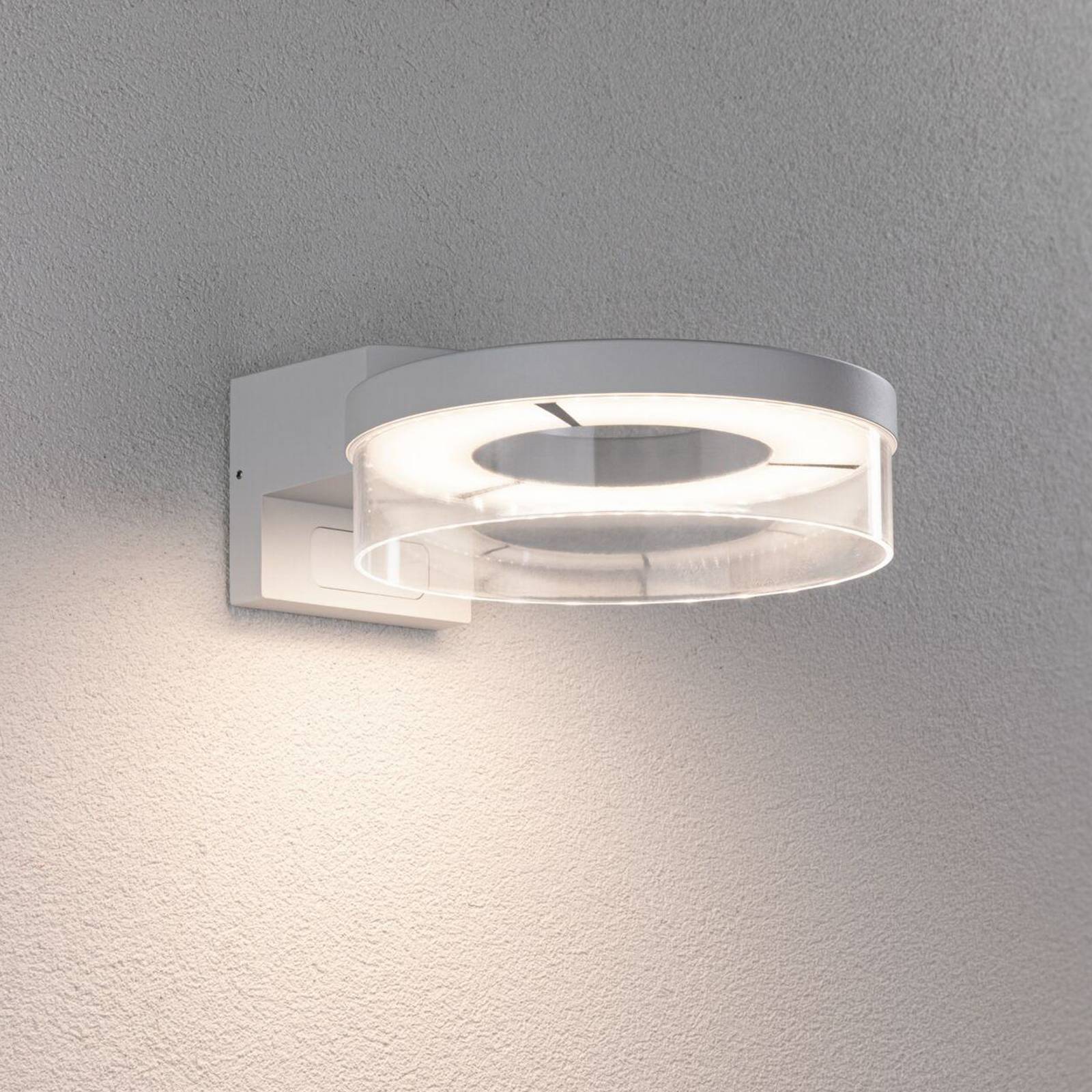 Paulmann LED-Sensor-Außenwandleuchte Capera weiß Metall IP44 günstig online kaufen