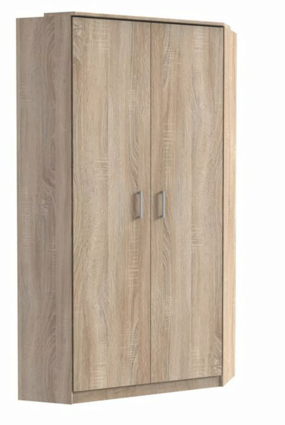 freiraum Eckkleiderschrank Click in Eiche Sägerau Dekor - 95x198x95 (BxHxT) günstig online kaufen