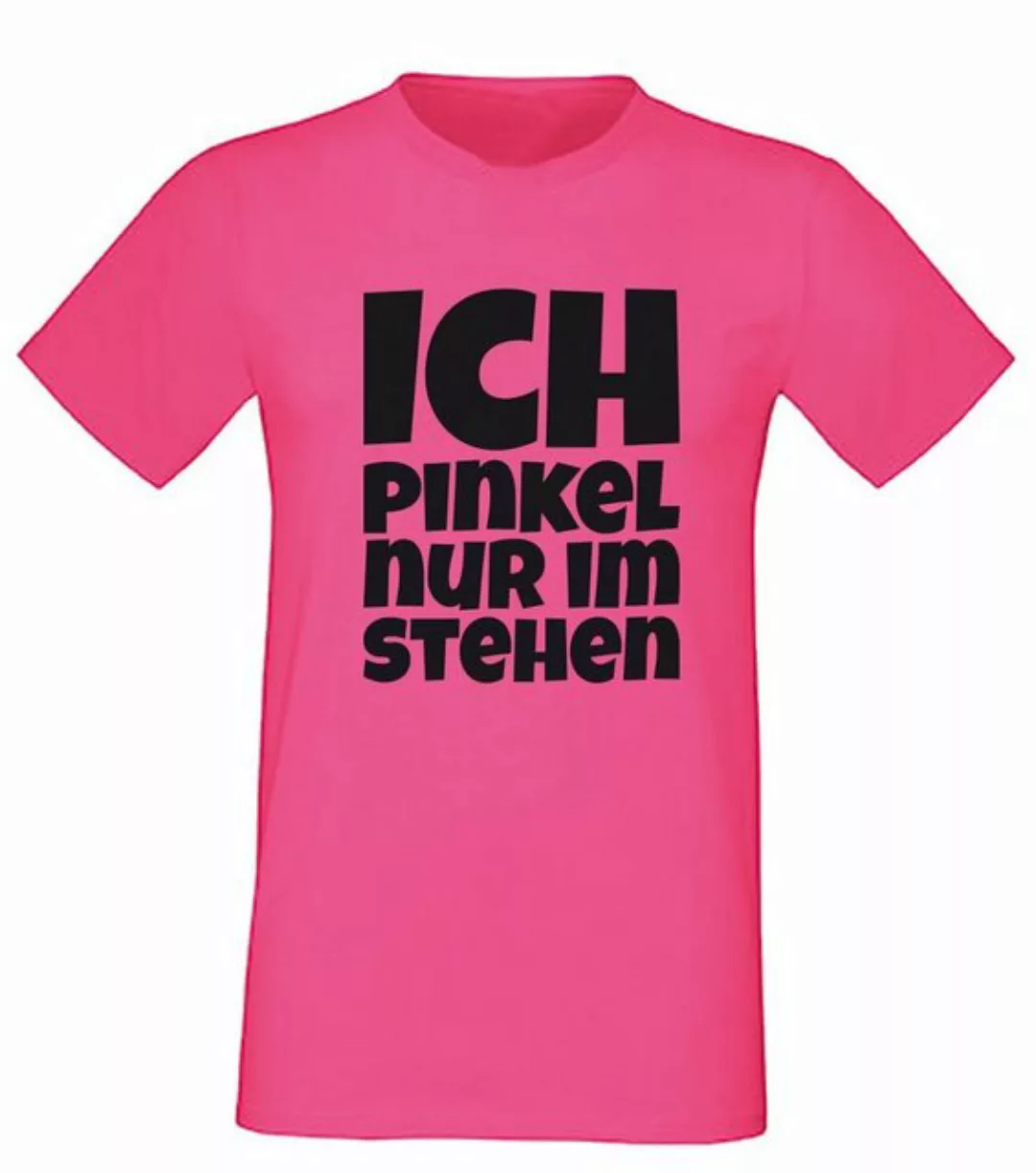 G-graphics T-Shirt Ich pinkel nur im stehen Herren T-Shirt, Pink-Black-Men- günstig online kaufen