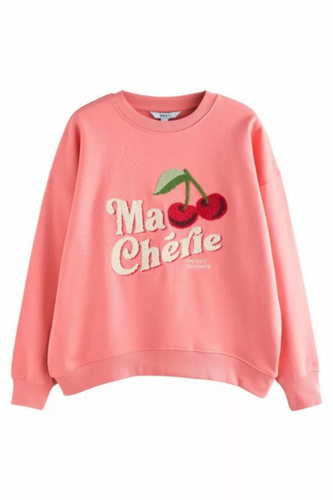 Next Sweater Ma Cherie Schweres Sweatshirt mit Bouclé-Kirsche (1-tlg) günstig online kaufen