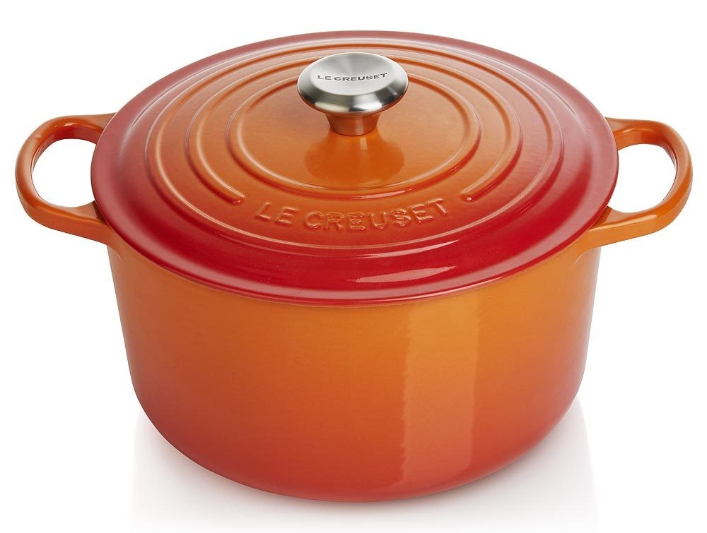 Le Creuset Bräter Signature Rund Hoch Gusseisen Ofenrot 24cm günstig online kaufen