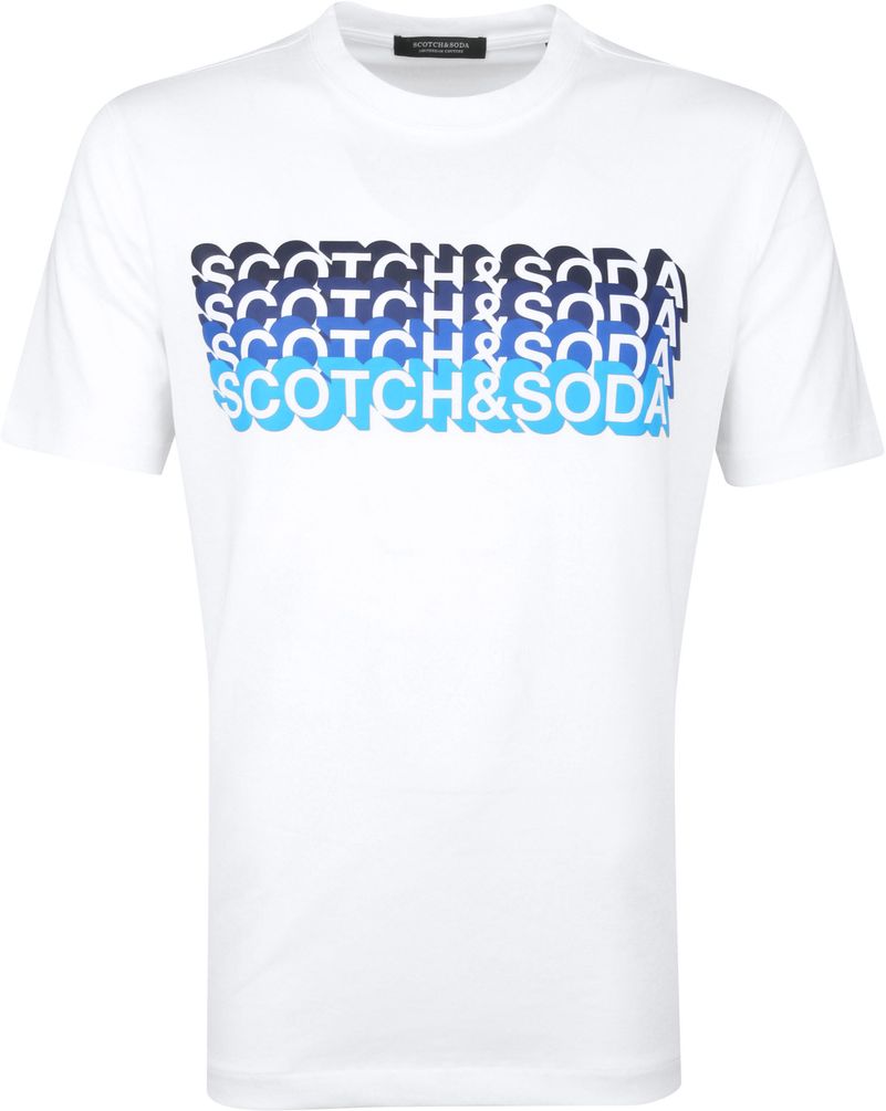 Scotch & Soda T-Shirt Logo Artwork Weiß - Größe XL günstig online kaufen