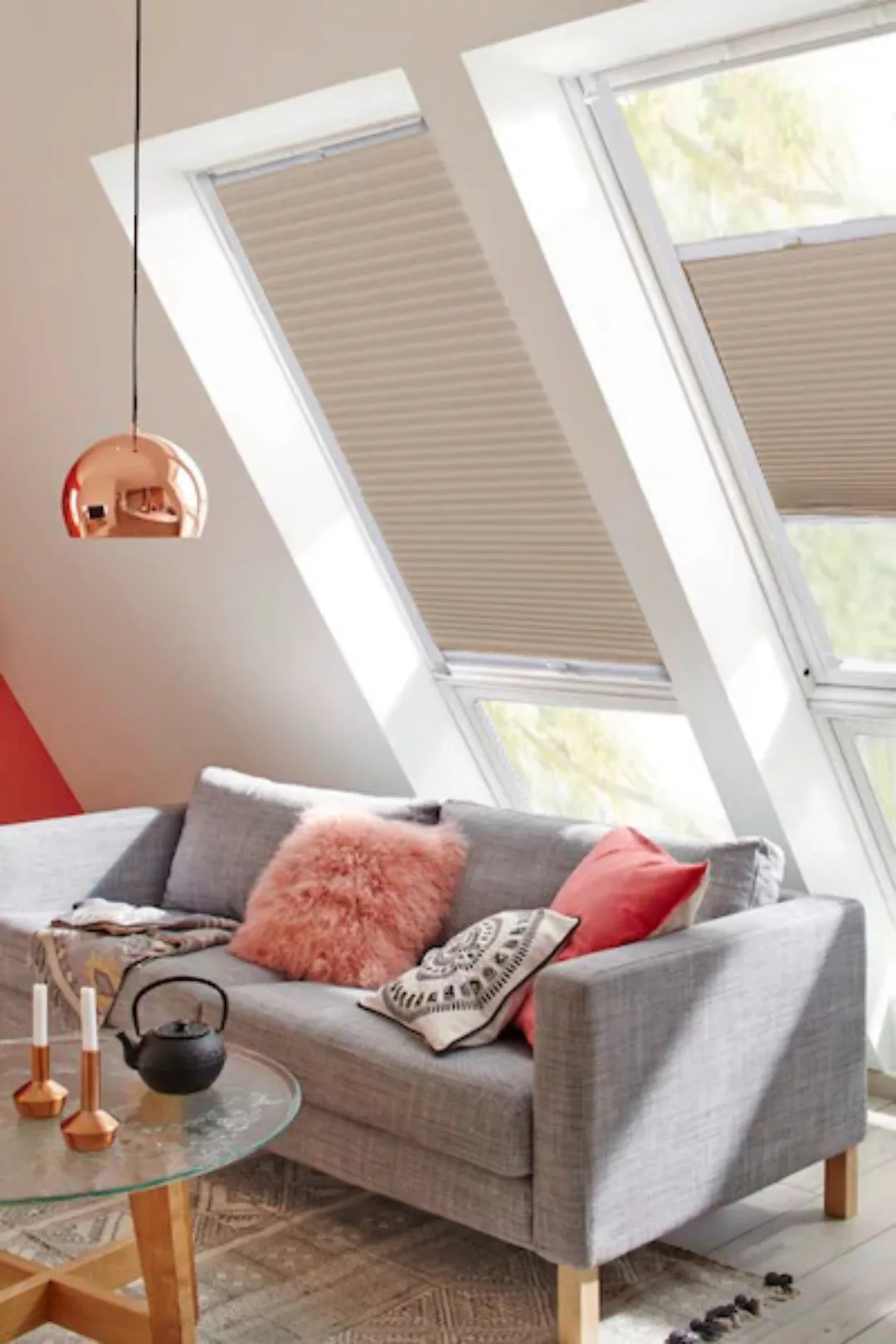 sunlines Dachfensterplissee »StartUp Style Honeycomb VD«, abdunkelnd, versp günstig online kaufen