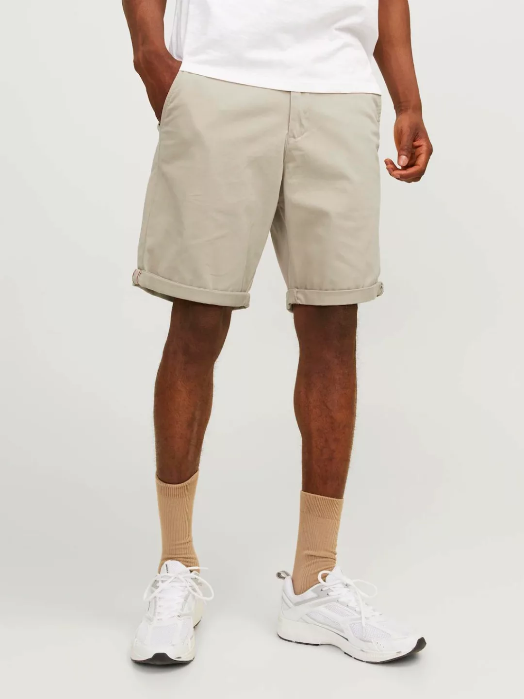 Jack & Jones Chinoshorts JPSTBOWIE JJSHORTS S mit Aufschlag günstig online kaufen