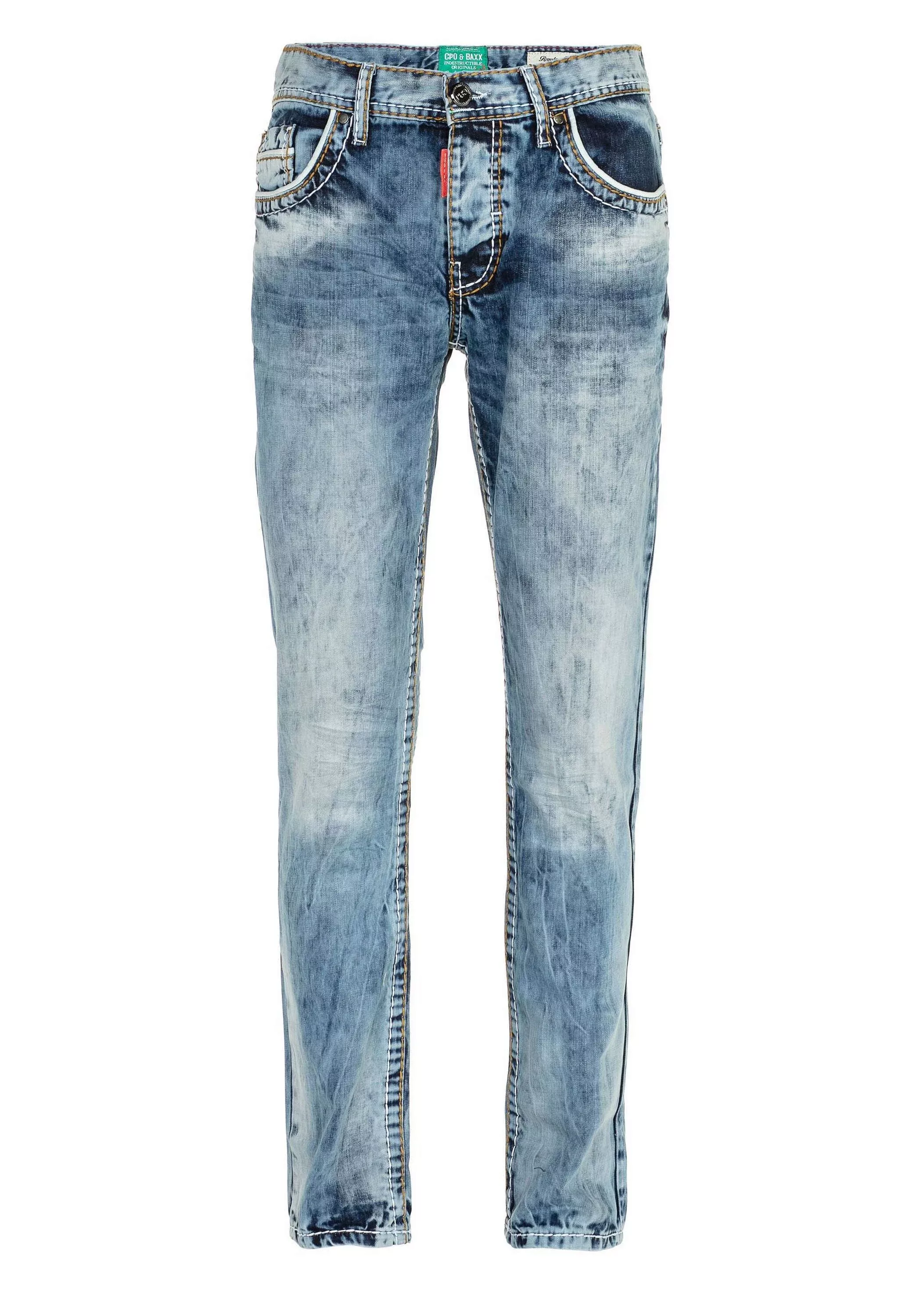 Cipo & Baxx Slim-fit-Jeans "Jeans", mit Kontrastnähten, CD-434 günstig online kaufen