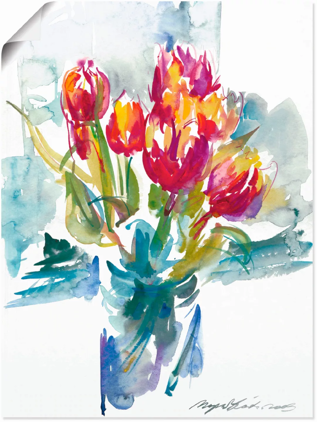 Artland Wandbild »Blumenstrauß I«, Blumen, (1 St.), als Leinwandbild, Poste günstig online kaufen