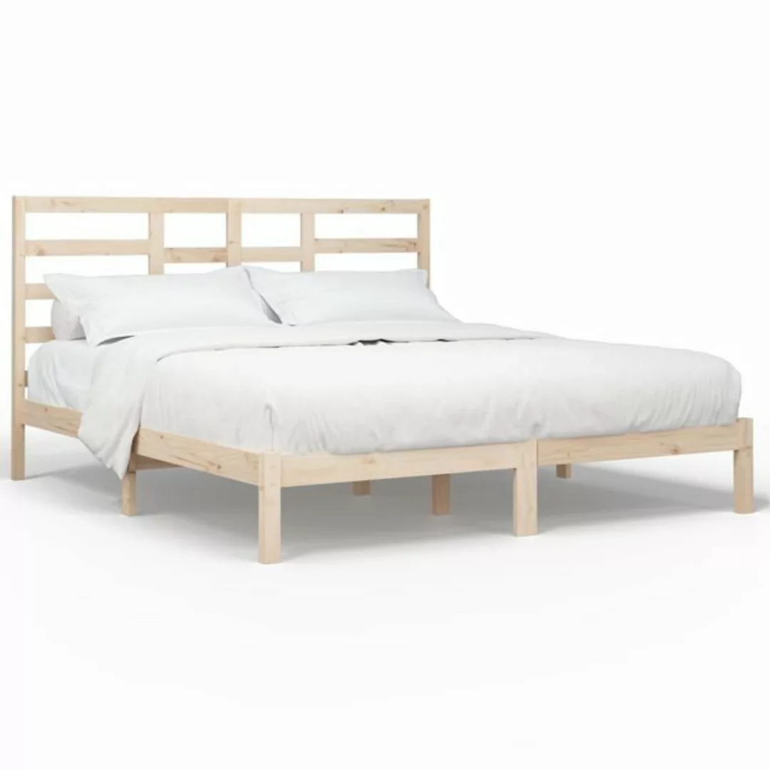 vidaXL Bettgestell Massivholzbett 200x200 cm Bett Holz Bettgestell Doppelbe günstig online kaufen