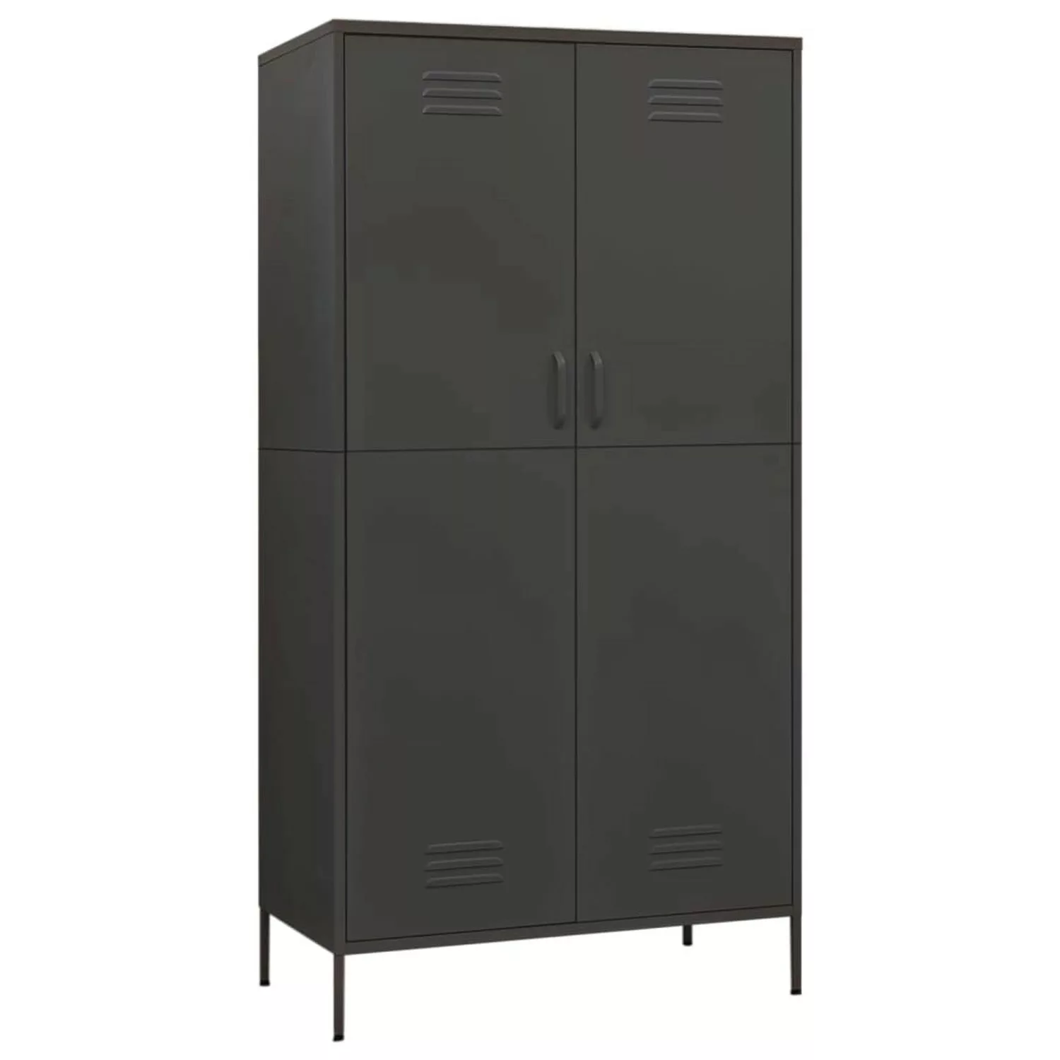 vidaXL Kleiderschrank Anthrazit 90x50x180 cm Stahl günstig online kaufen