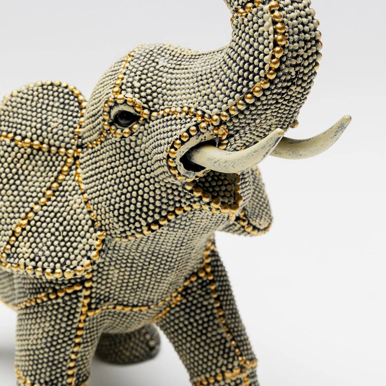 KARE Deko-Figur Walking Elephant Pearls, Höhe 24 cm, grau günstig online kaufen