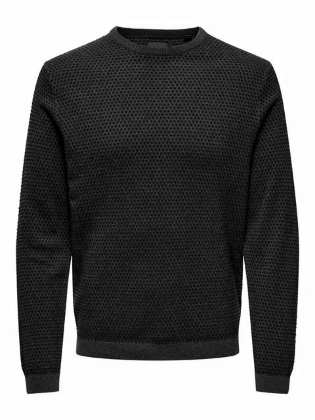 ONLY & SONS Rundhalspullover ONSTAPA REG 12 STRUC LS CREW KNIT NOOS günstig online kaufen