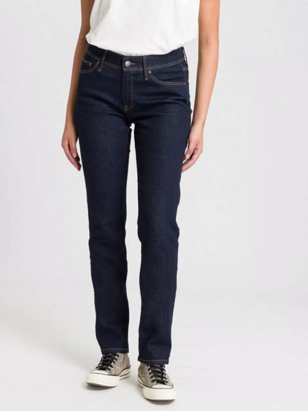 Cross Jeans Damen Jeans ANYA - Slim Fit - Blau - Rinsed Washed günstig online kaufen