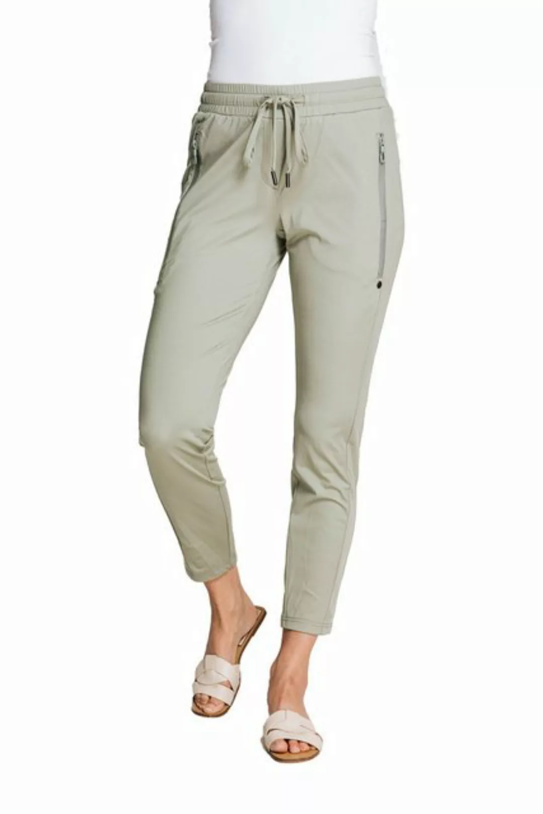 Zhrill Chinos Jogger Pants CHIARA CASUAL Grün (0-tlg) angenehmer Tragekomfo günstig online kaufen