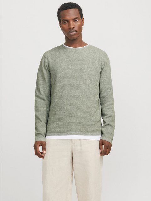 Jack & Jones Rundhalspullover JJEGEORGE KNIT CREW NECK NOOS in Strick Optik günstig online kaufen