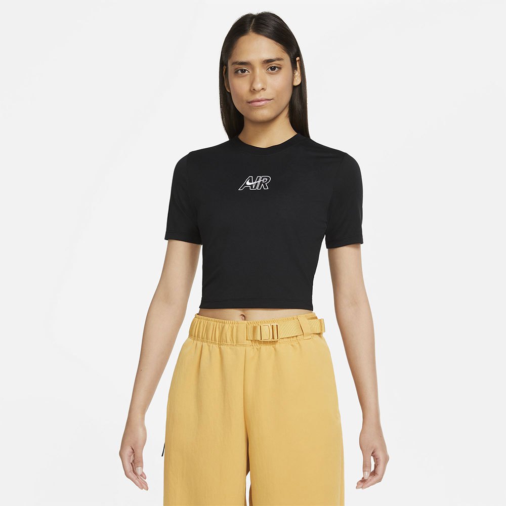 Nike Sportswear Slim Crop Air Kurzärmeliges T-shirt L Black günstig online kaufen