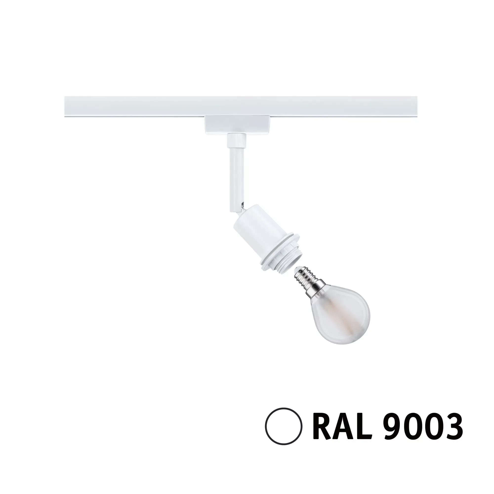 Paulmann "URail Schienenspot DecoSystems Basic E14 max. 20W dimmbar 230V Si günstig online kaufen