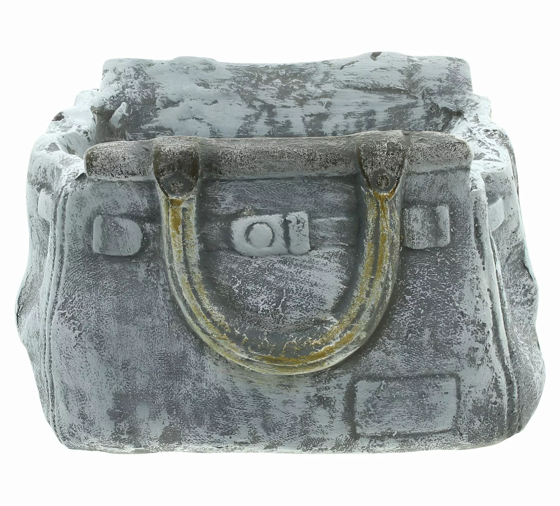 Dekoleidenschaft Blumentopf "Handtasche" in Stein Optik, günstig online kaufen