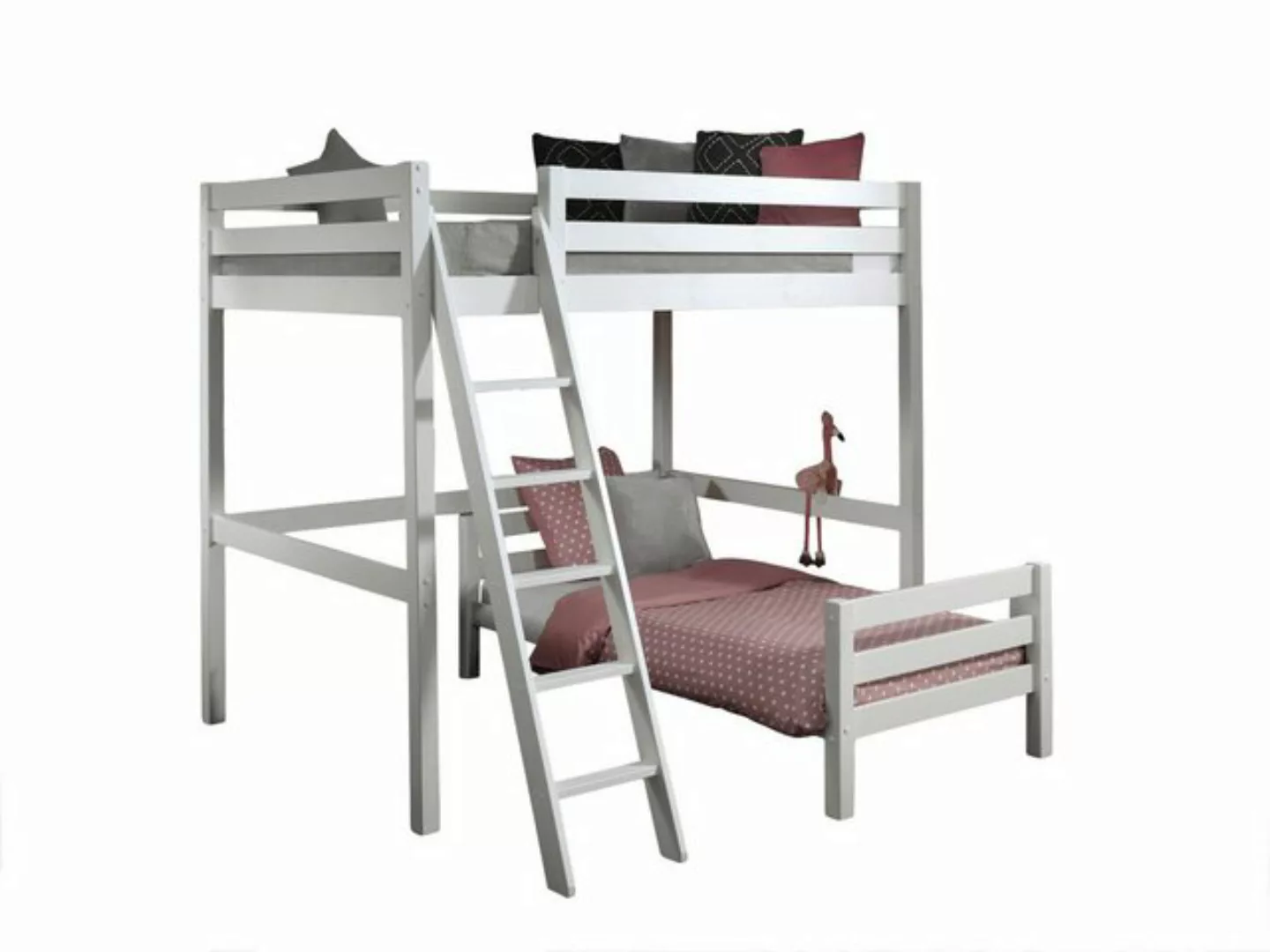 möbelando Hochbett PINO 209 x 190 x 215 cm (B/H/T) günstig online kaufen