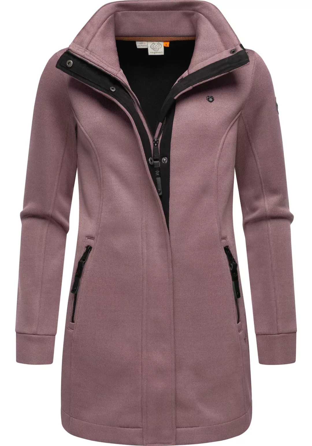 Ragwear Sweatjacke "Letrice Bonded", Elegante Zip-Jacke mit hohem Kragen in günstig online kaufen