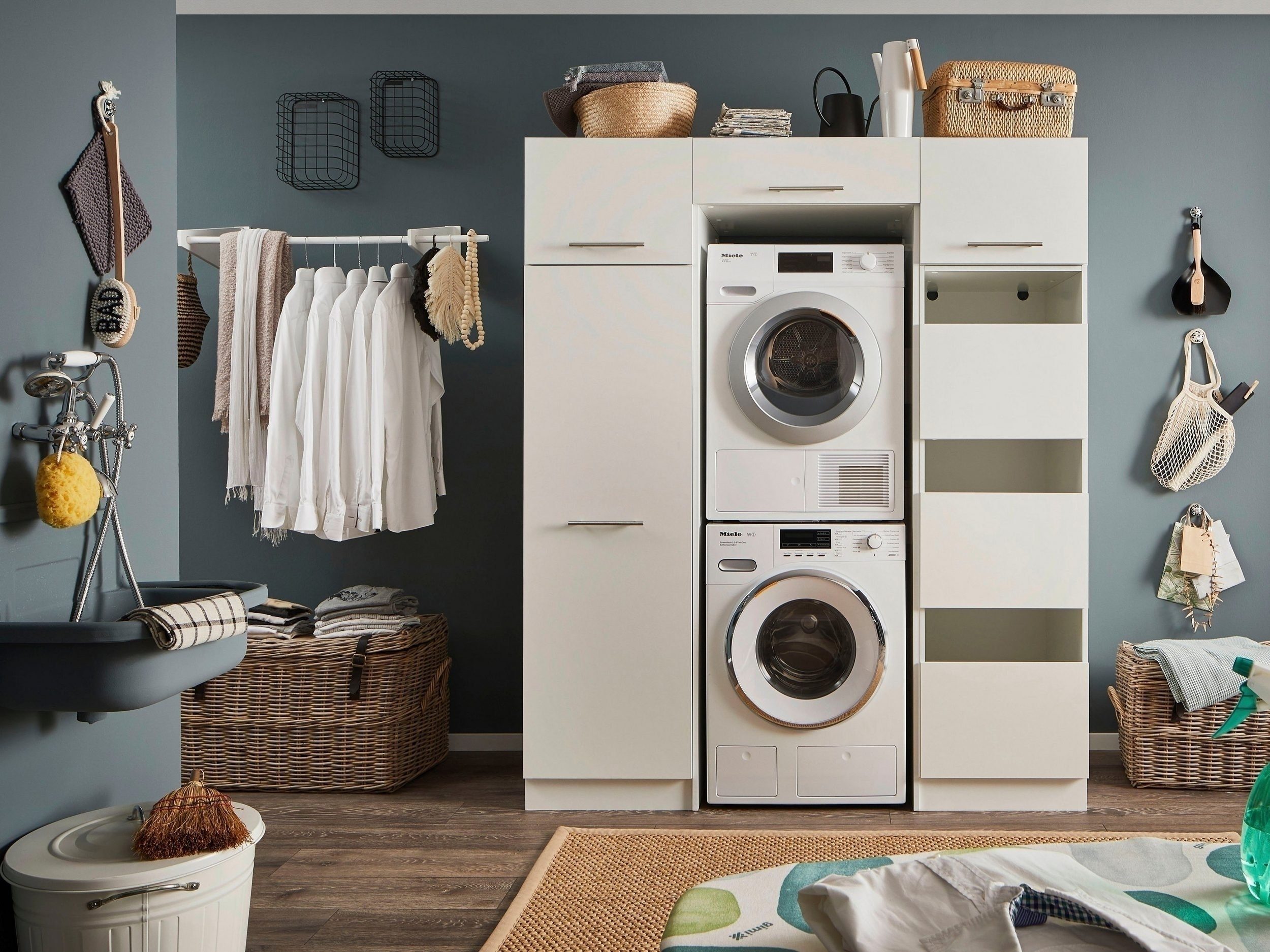 freiraum Waschmaschinenumbauschrank LAUNDREEZY in weiß - günstig online kaufen