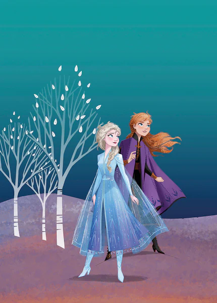 Komar Bild "Frozen Sisters", Disney, (1 St.), Wandbild zur Dekoration im Ki günstig online kaufen