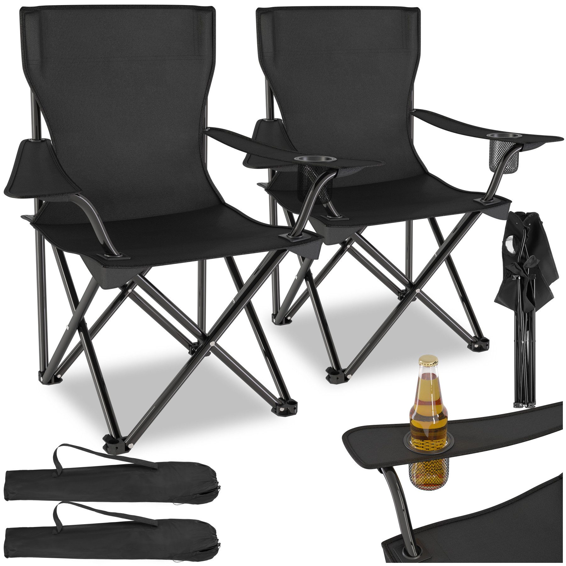 tectake Campingstuhl Set Campingstuhl (Set., 2 günstig online kaufen