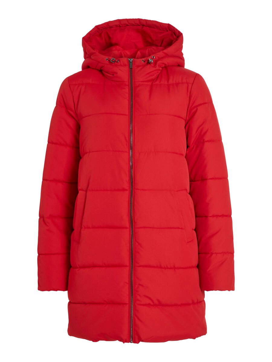 VILA Mit Kapuze Puffer- Mantel Damen Rot günstig online kaufen