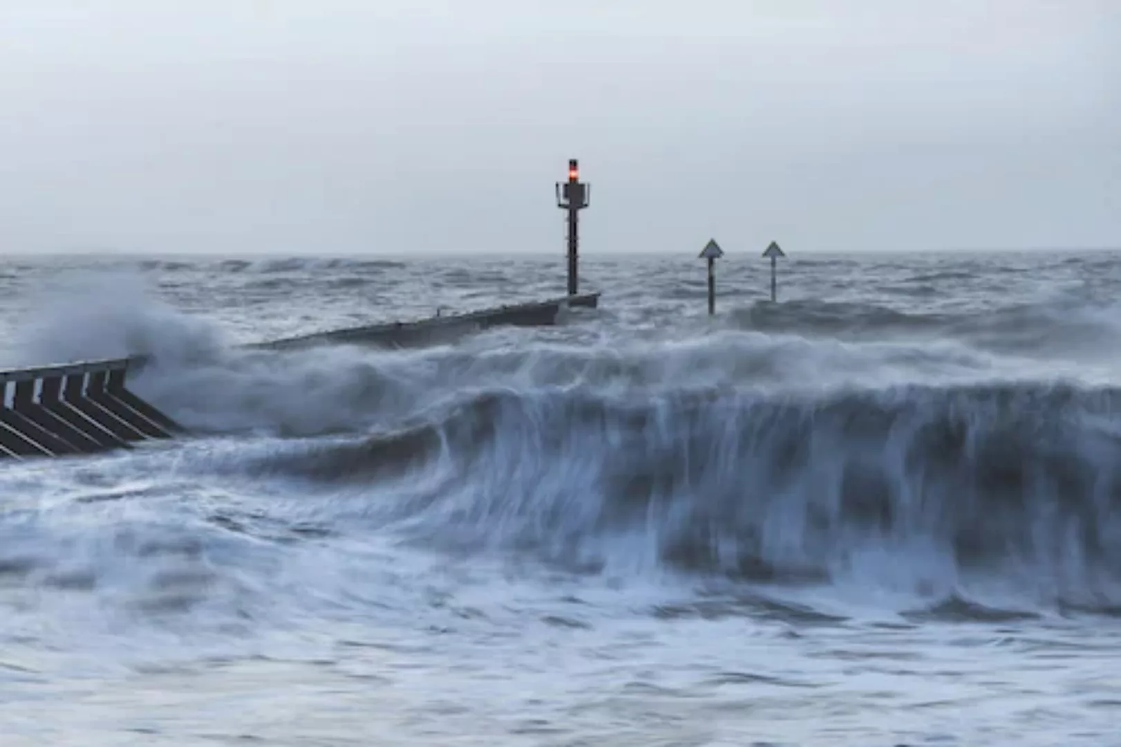 Papermoon Fototapete »Strand mit Wellen« günstig online kaufen