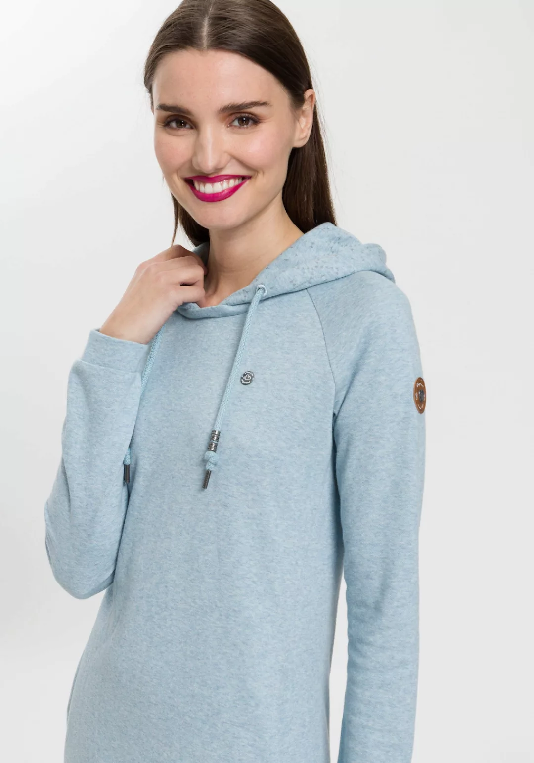 Ragwear Sweatkleid BESS O Hoodie mit Tunnelzug-Kapuze günstig online kaufen