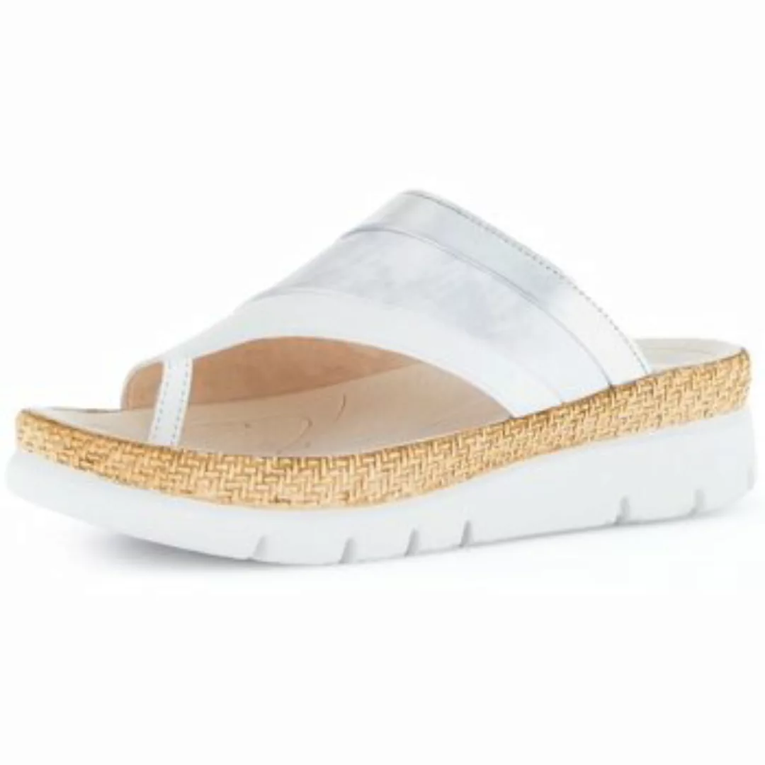Gabor  Clogs Pantoletten weiss/ice/silber 63.722.20 20 günstig online kaufen