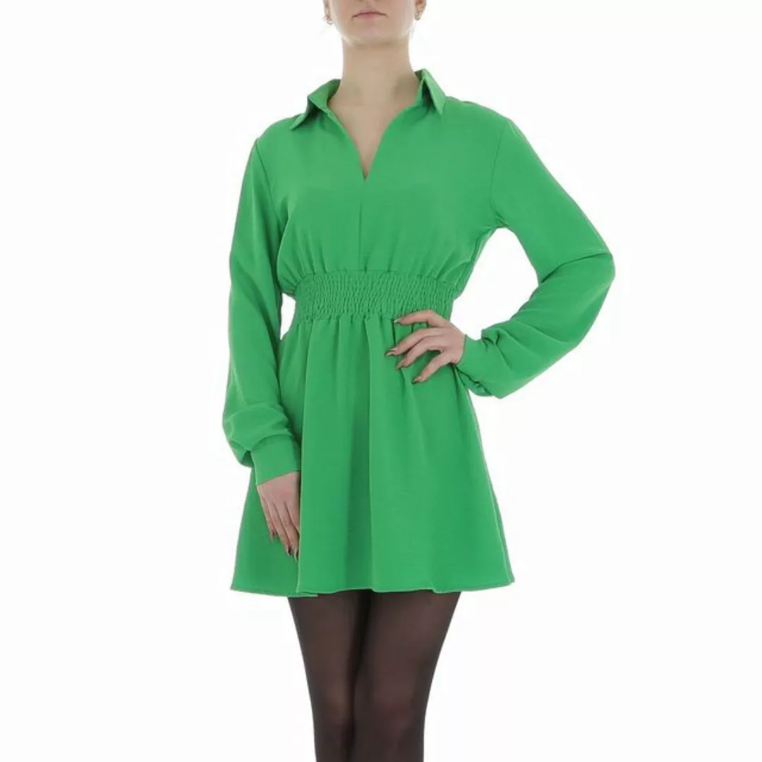 Ital-Design Minikleid Damen Party & Clubwear Chiffon Crinkle-Optik Blusenkl günstig online kaufen