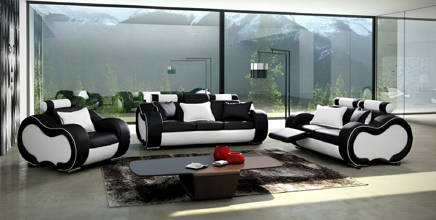 Xlmoebel Sofa Designer-Sitzgruppe mit Couch, Sofa und Polstersessel-Set 3+2 günstig online kaufen