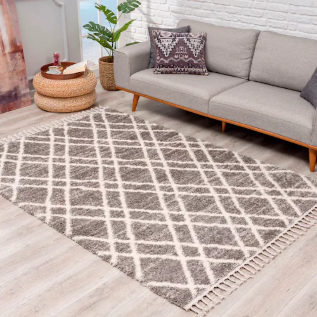 Carpet City Hochflor-Teppich »Pulpy 540«, rechteckig günstig online kaufen
