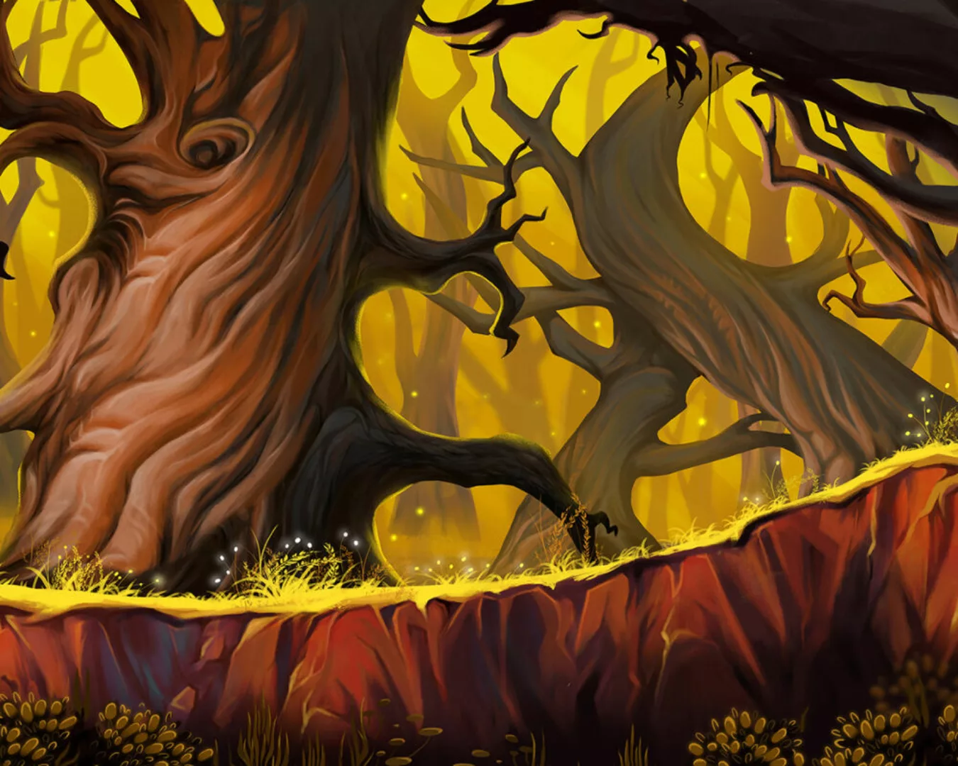 Fototapete "Fantasy Forest" 4,00x2,67 m / Glattvlies Brillant günstig online kaufen