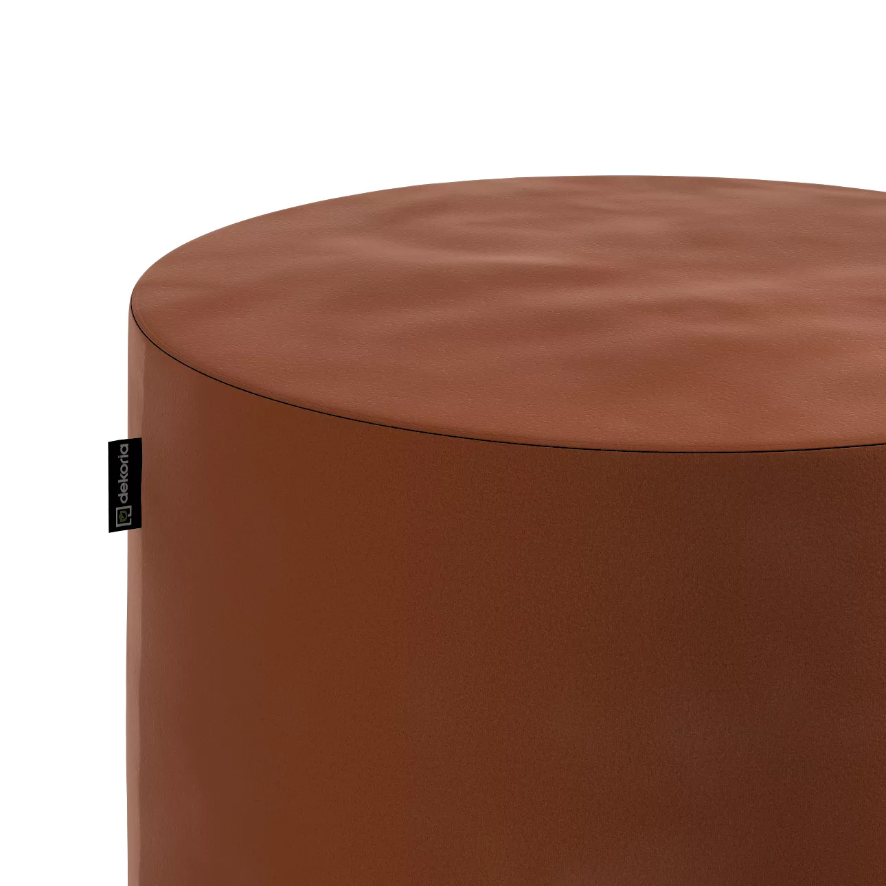 Pouf Barrel, braun-karamell, ø40 cm x 40 cm, Velvet (704-33) günstig online kaufen